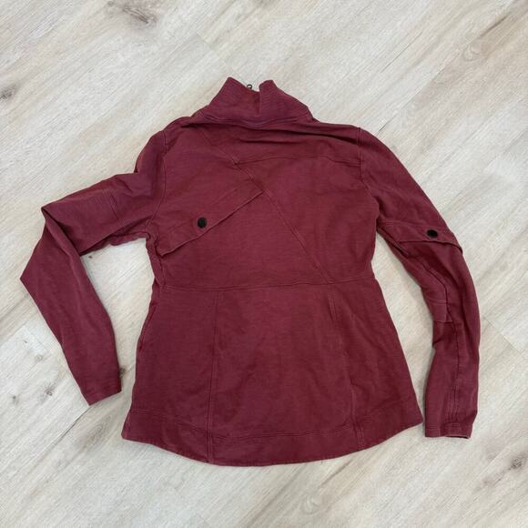 CAbi Style 4122 Training Jacket Red Zip Up Mock Neck Size Medium - Picture 5 of 7